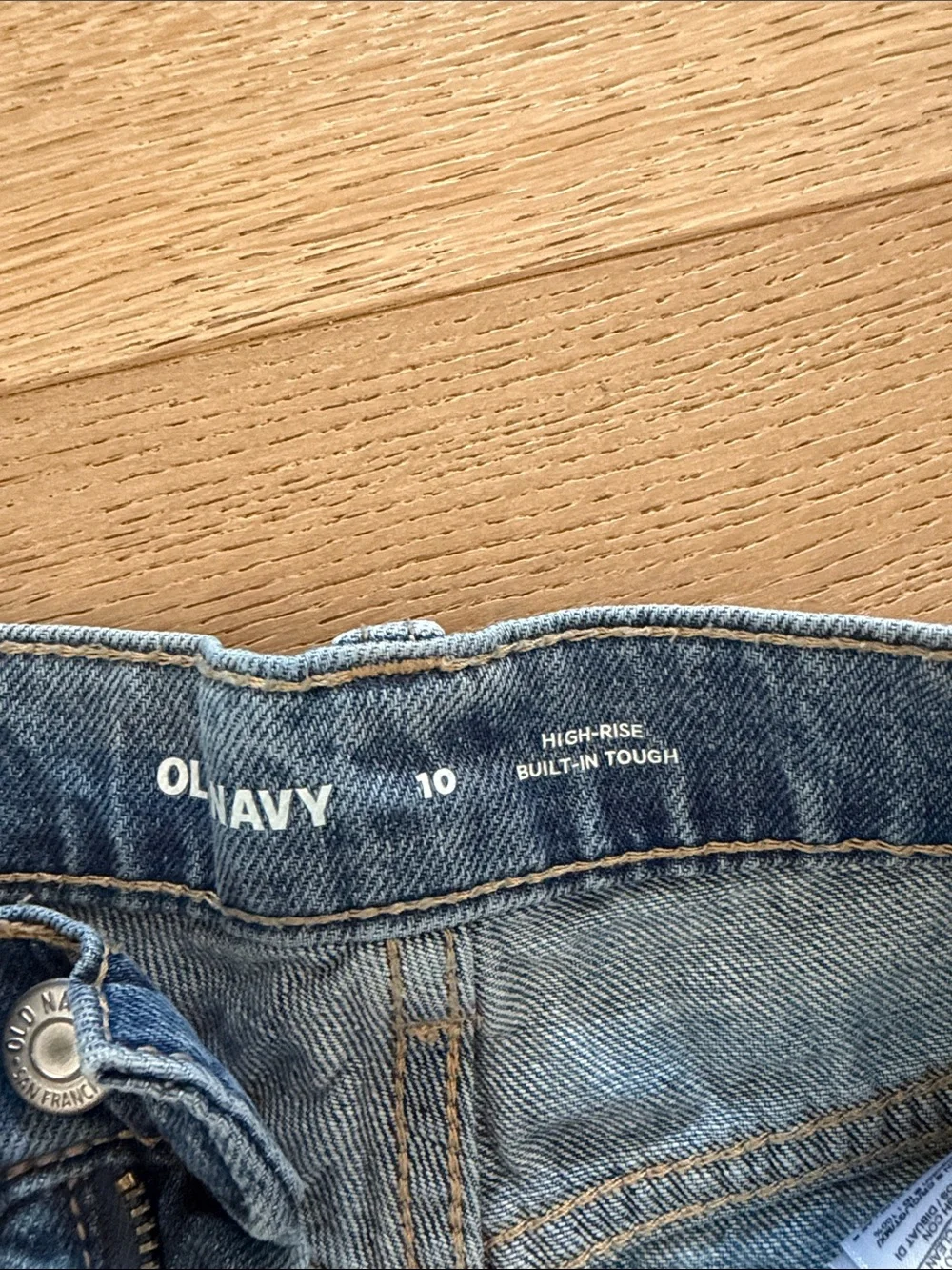 Old Navy Light Blue Distressed Cutoff Denim Shorts